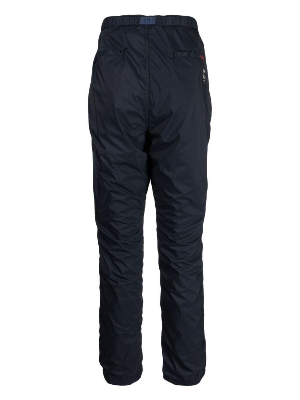 logo-tag buckle-fastening tapered trousers - 2