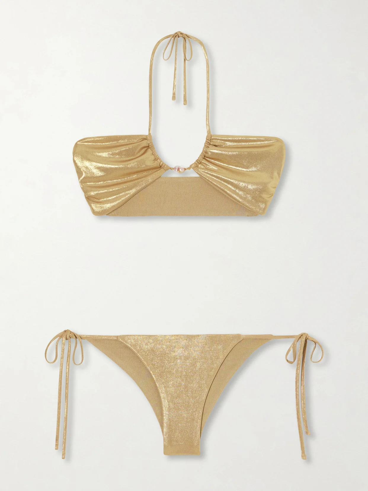 Bahia Pearl-embellished Bikini - 1