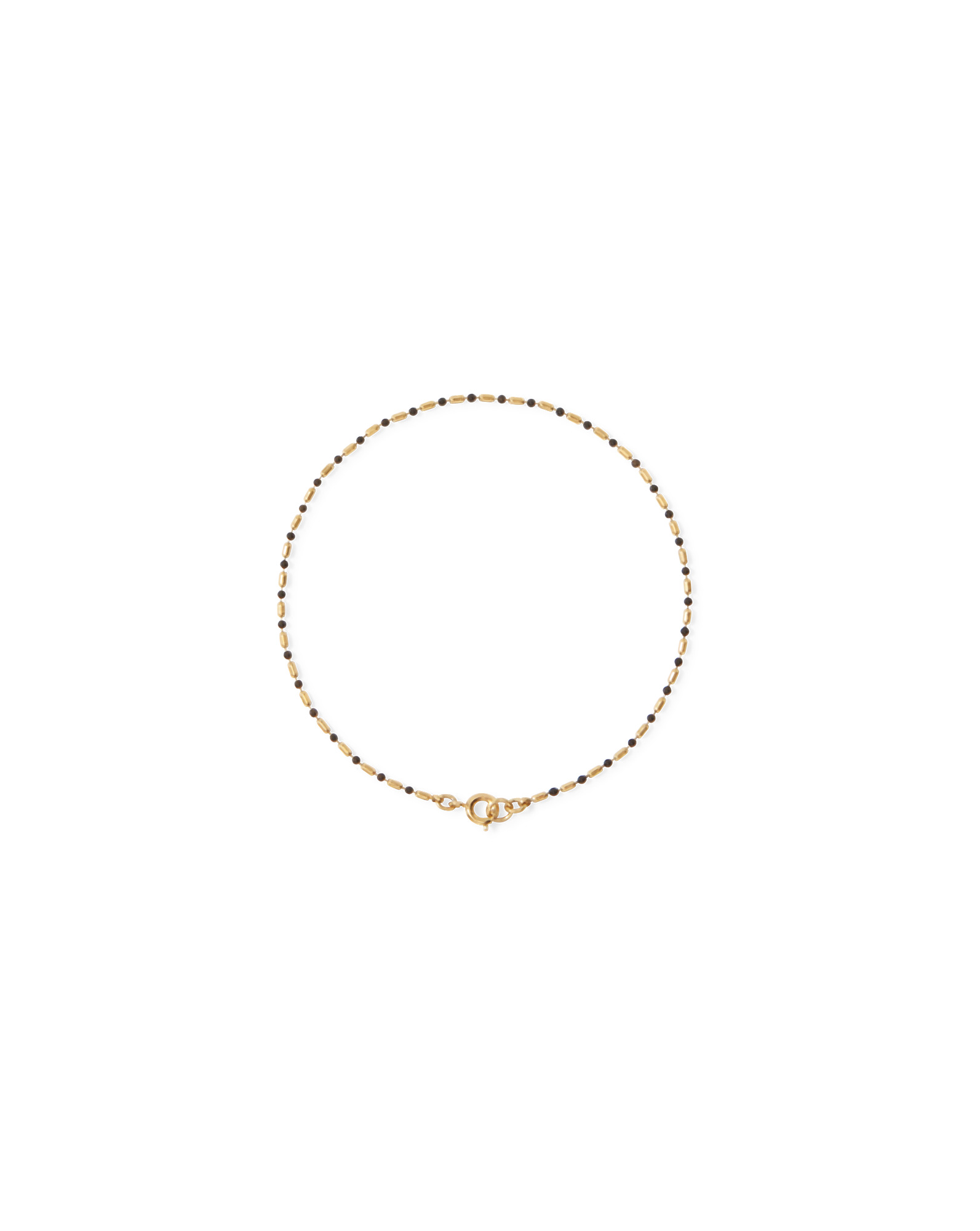 ENAMEL BEAD CHAIN ANKLET - 4