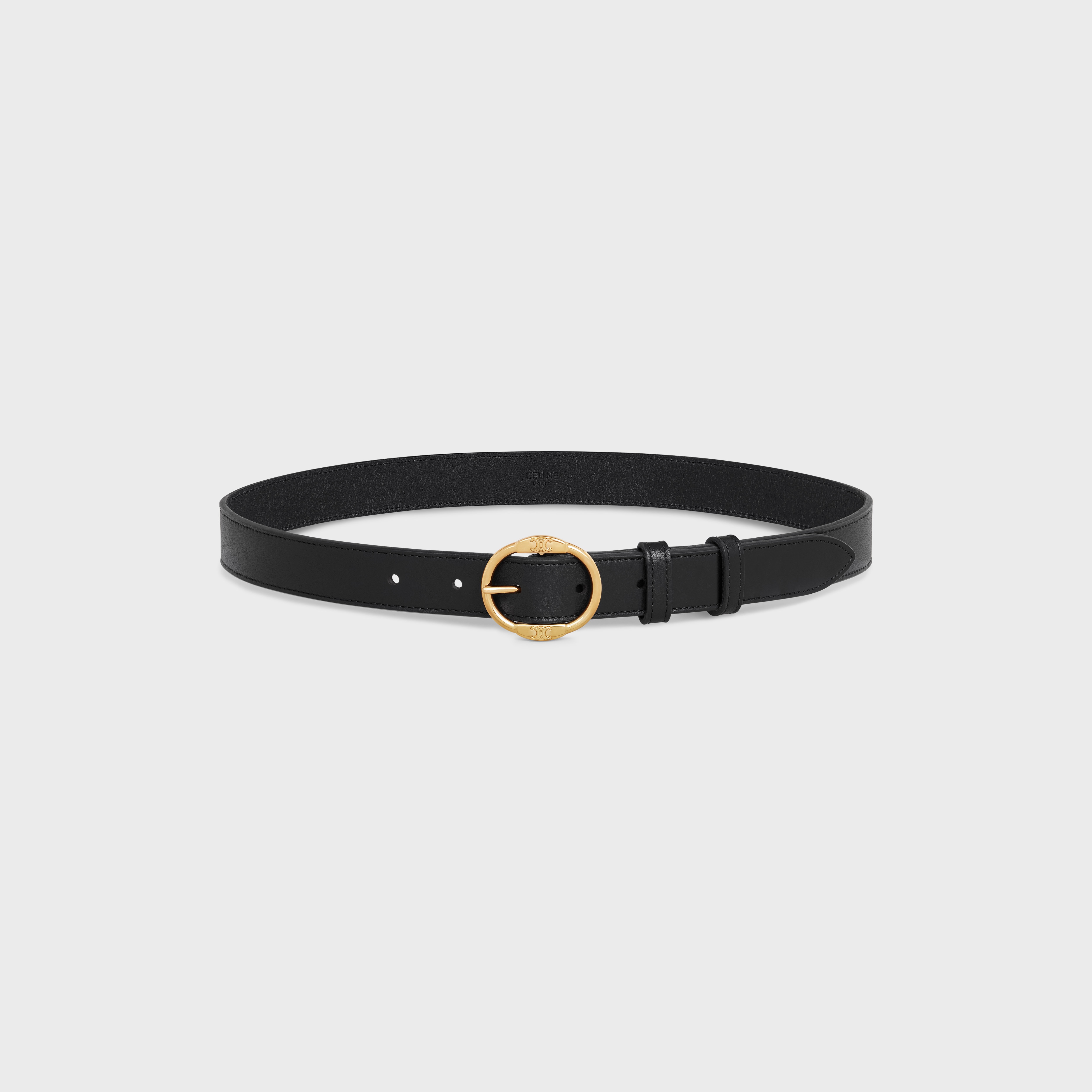 CELINE MEDIUM TWIN TRIOMPHE BELT in VINTAGE CALFSKIN REVERSIBLE
