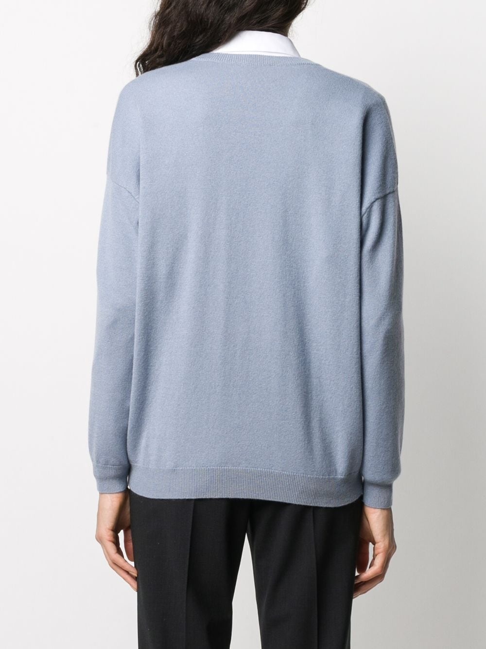 v-neck cashmere jumper - 4