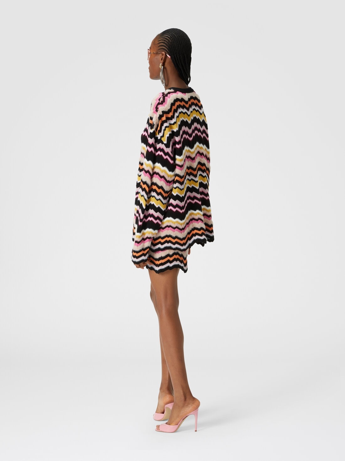 Mini skirt with zigzag Greek motif - 3