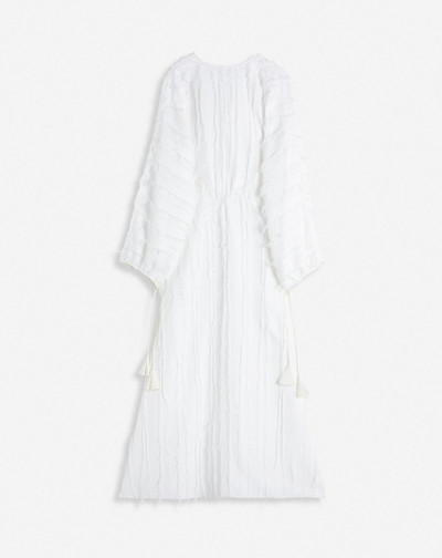 Lanvin ELBOW SLEEVE MIDI DRESS WITH FRINGES outlook