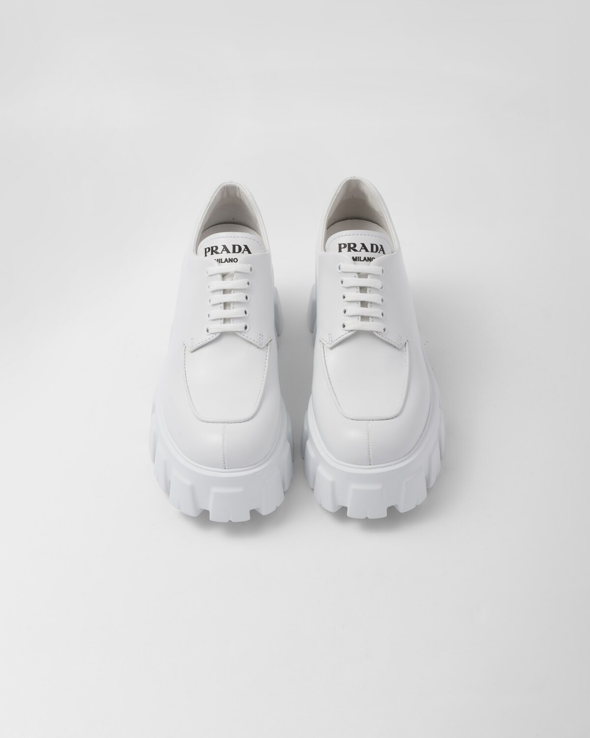 Monolith brushed leather lace-up shoes - 4