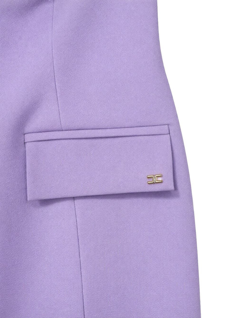 V-neck flap-pocket mini dress 3