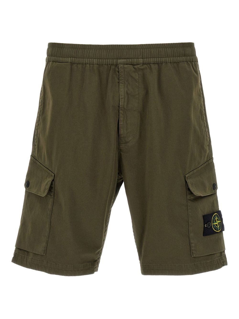 Compass-badge bermuda shorts - 1