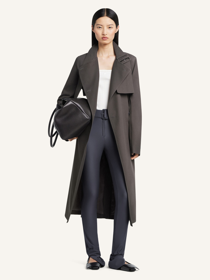 courrèges BUCKLE COTTON TRENCH COAT outlook