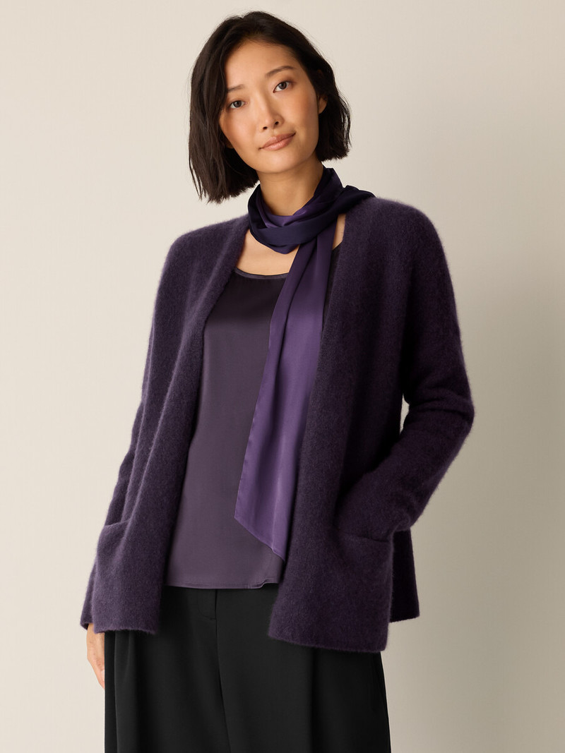 EILEEN FISHER Cashmere Silk Boucle Bliss Cardigan outlook