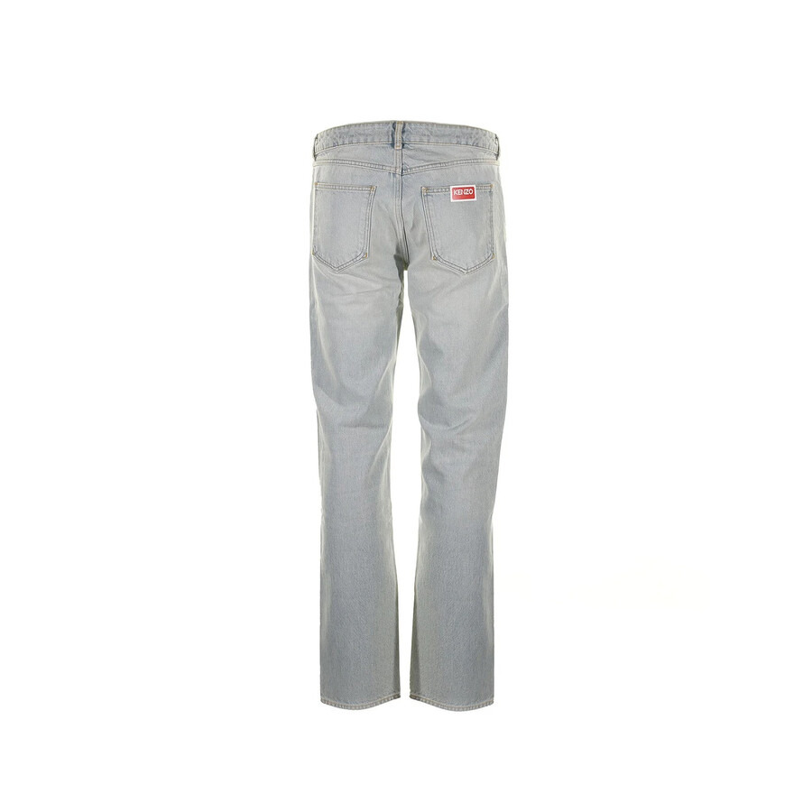 Kenzo Men's Medium Stone Blue Denim Slim Jeans - 2
