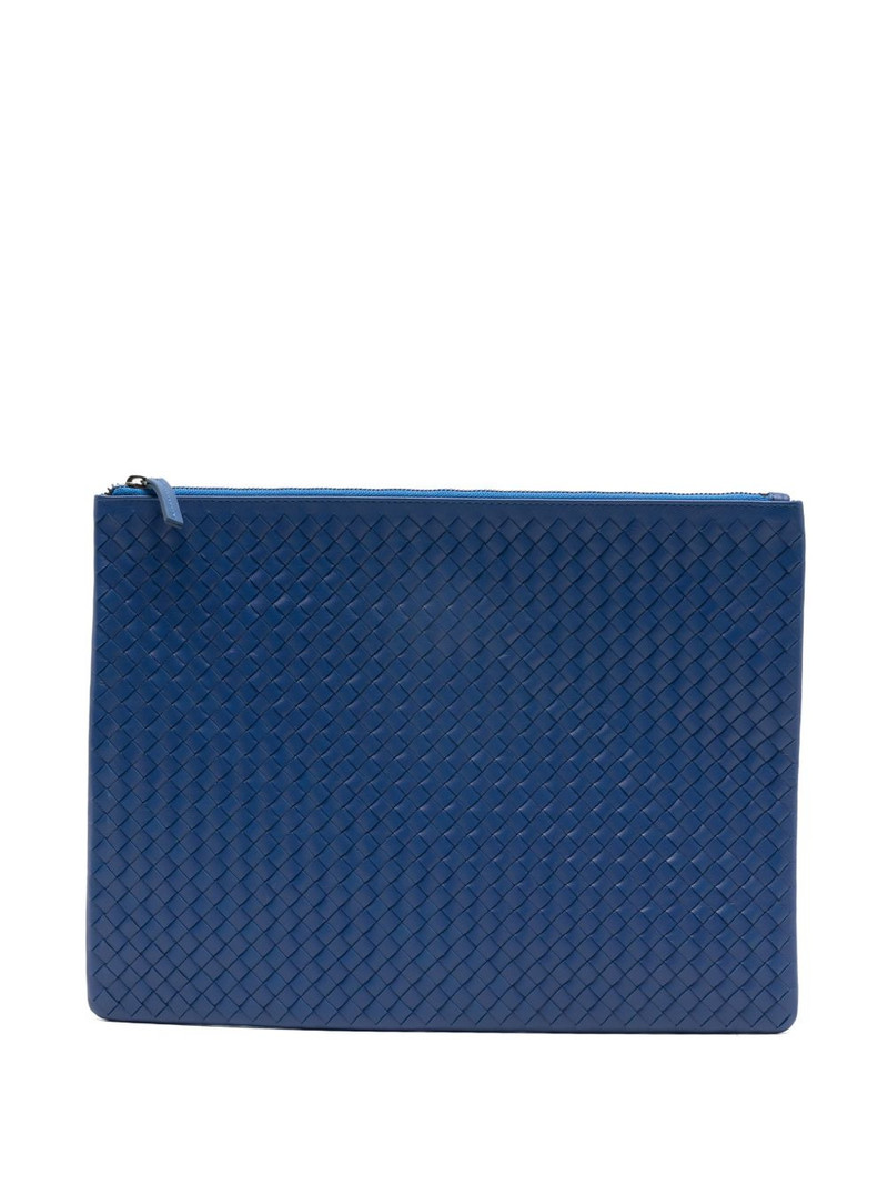 A4 woven zip clutch bag 1