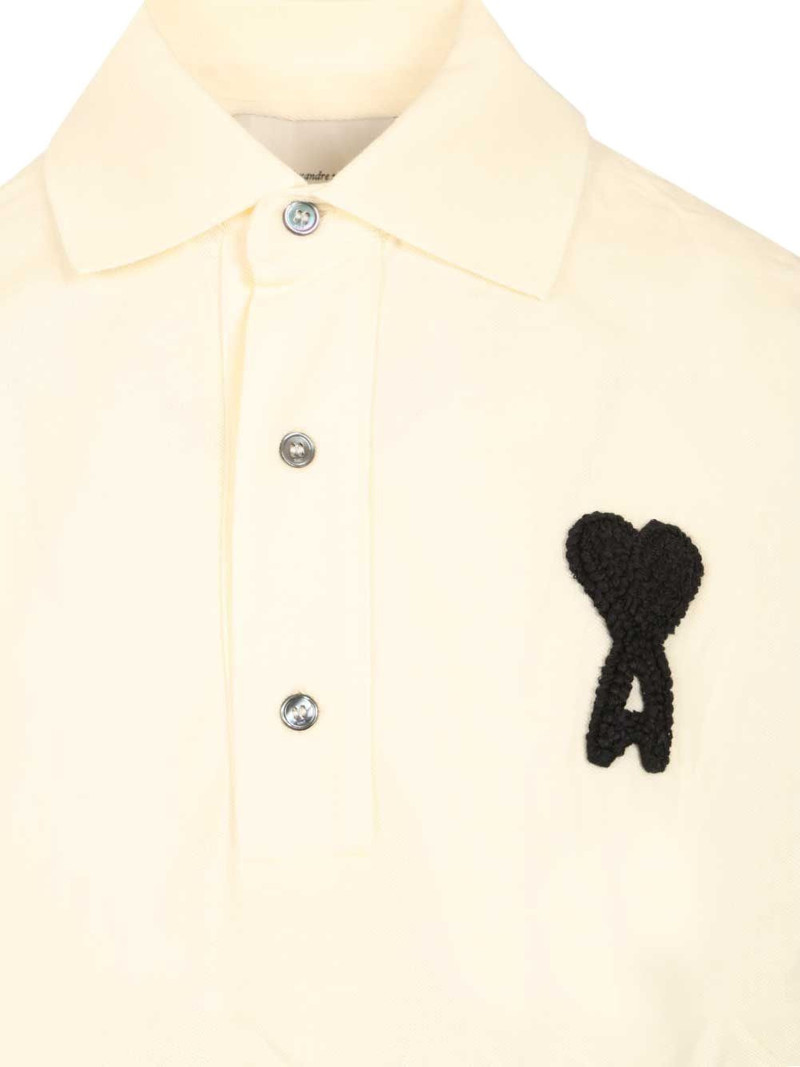 crocheted logo-appliqué polo shirt 3