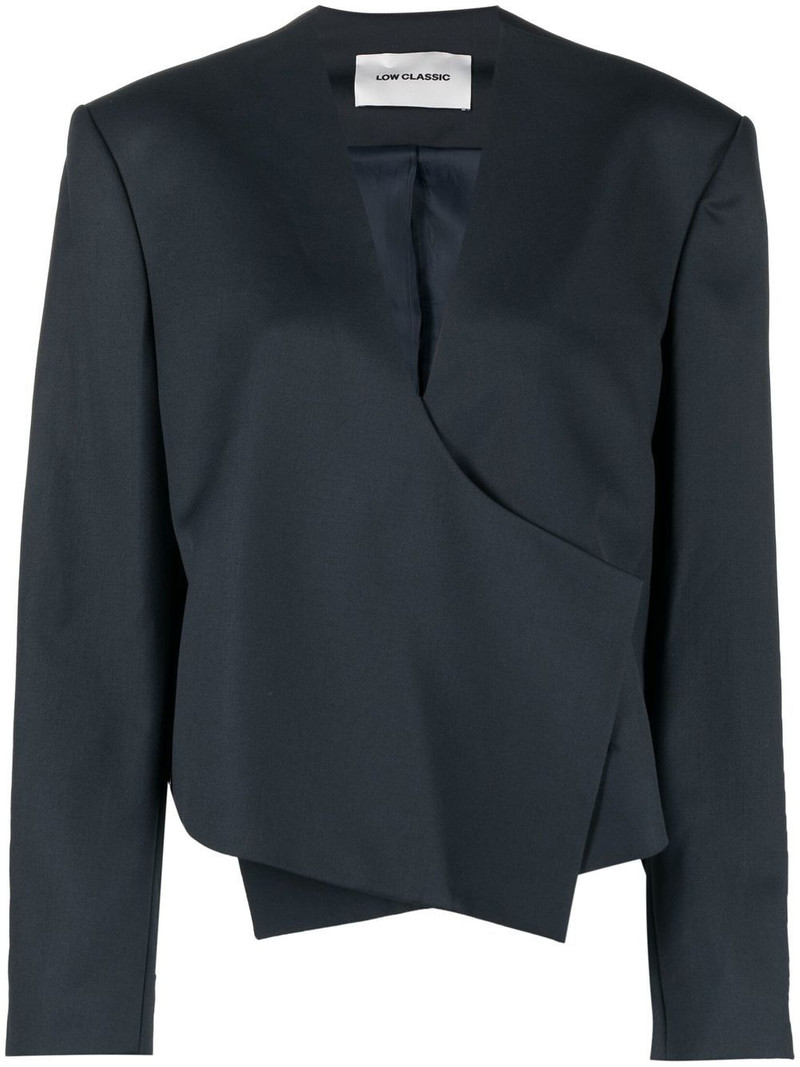 asymmetric wool-blend jacket 1