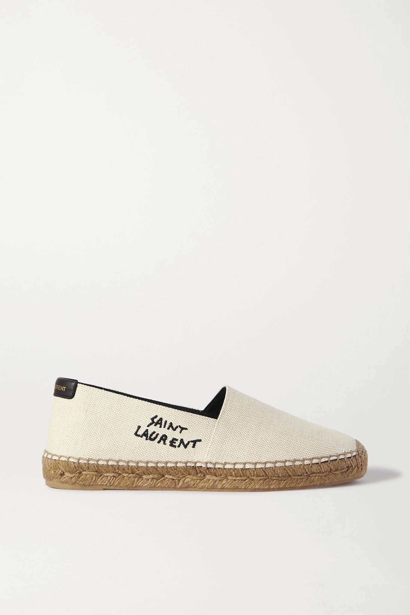 Logo-embroidered canvas espadrilles - 1