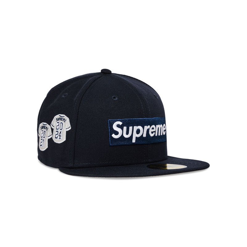 Supreme Supreme Jerseys Box Logo New Era 'Navy' outlook