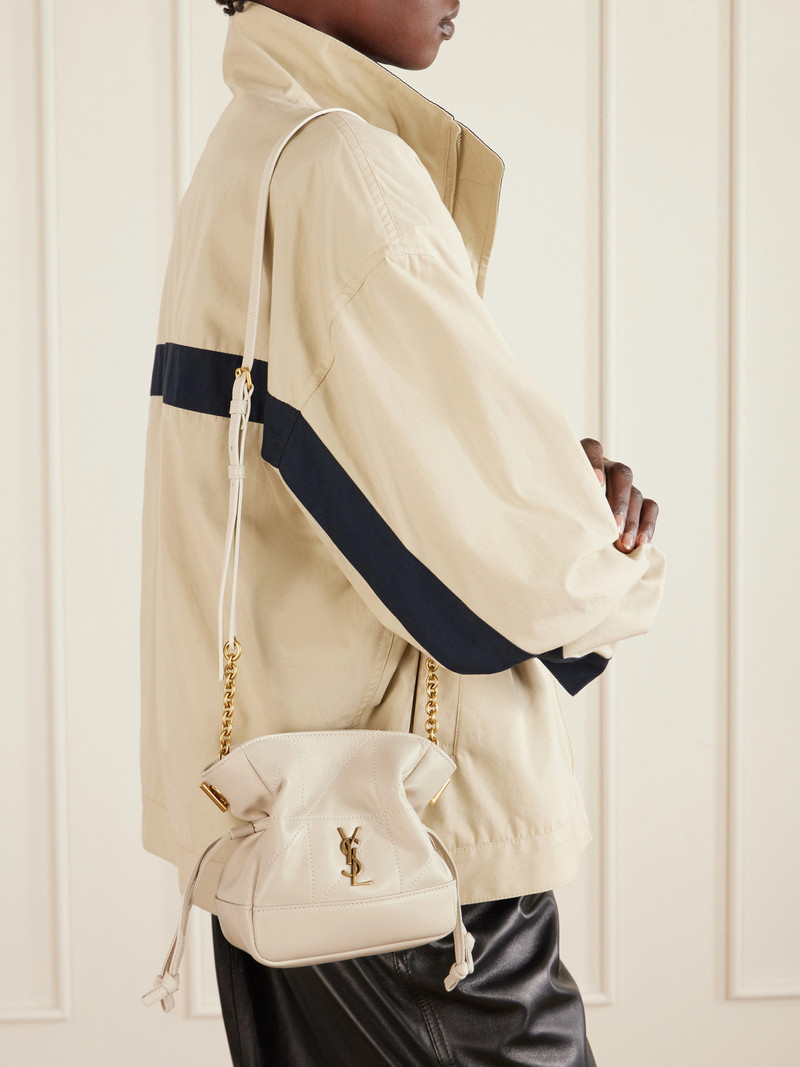 SAINT LAURENT Jamie Quilted Leather Bucket Bag outlook