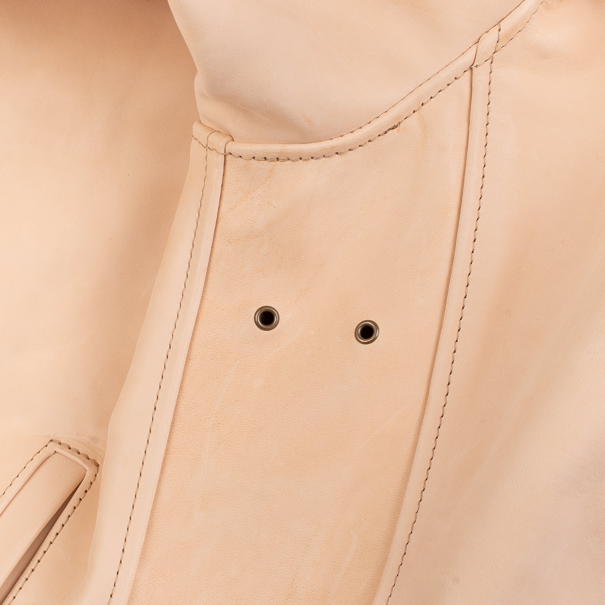IHSB-BB-NAT Iron Heart x Simmons Bilt Natural Horsehide Jacket - The Bareback - 11