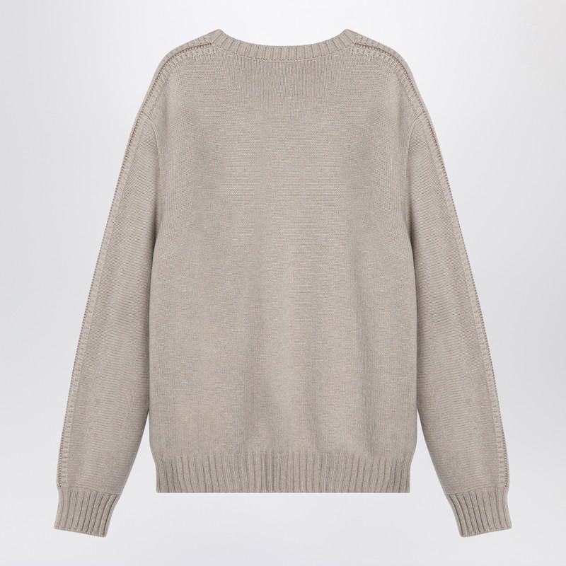 Loro Piana Ivory Crew-Neck Sweater - 3