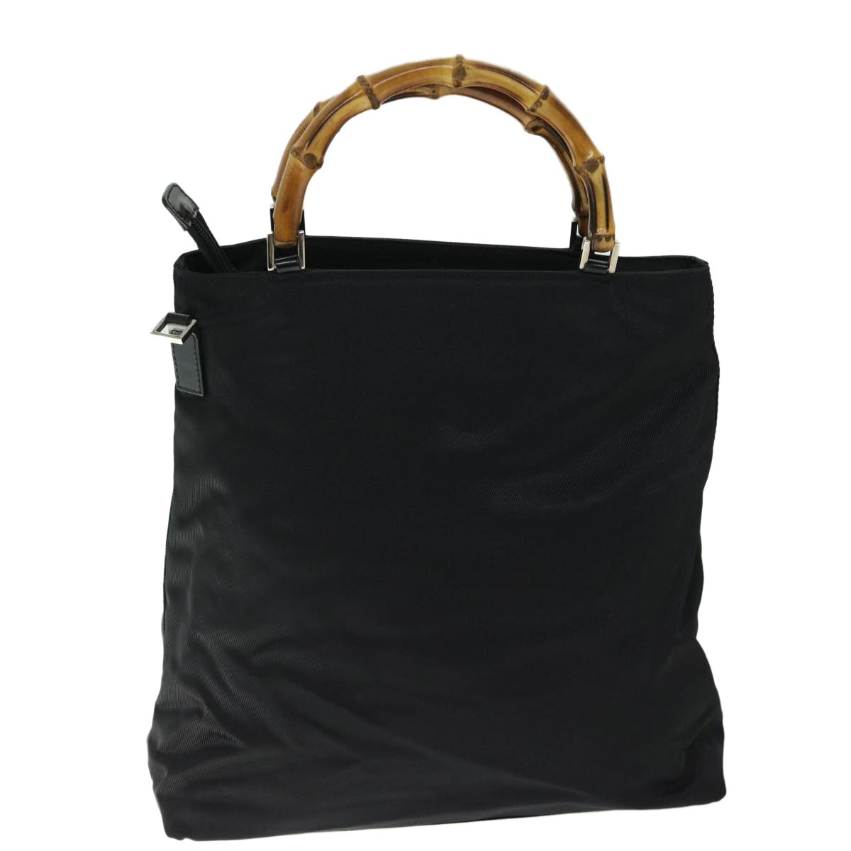 GUCCI Bamboo Hand Bag Nylon Black 002 3754 002 3754 - 3