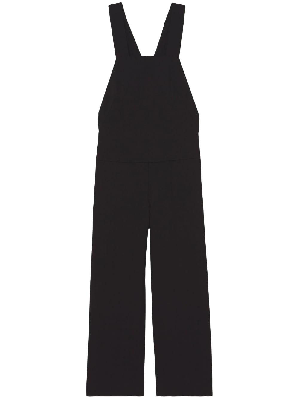 draped suiting wide-leg jumpsuit - 1