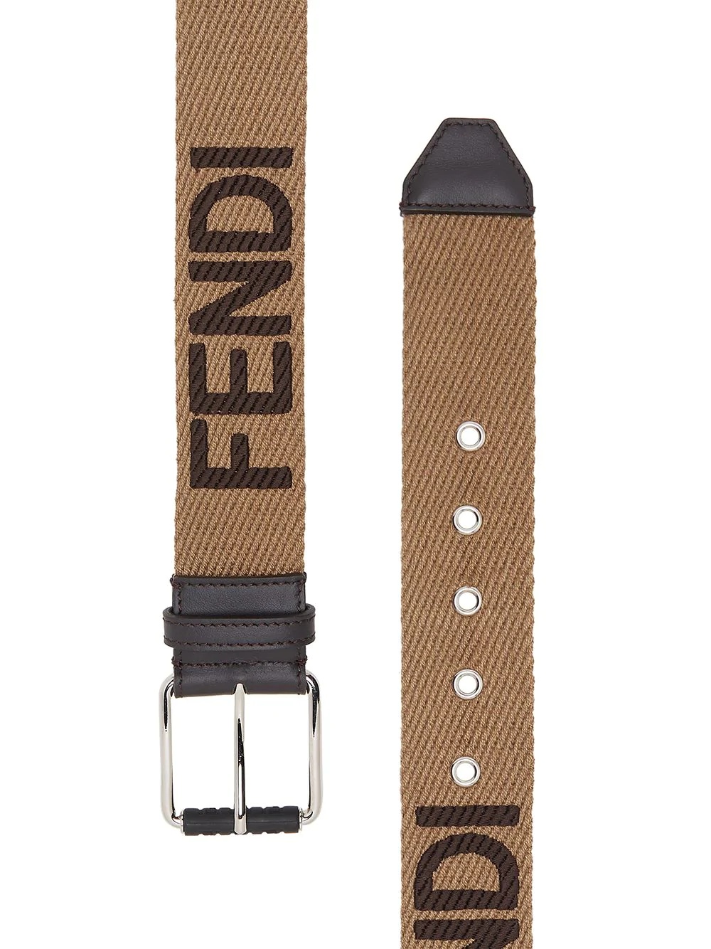 logo-print belt - 2