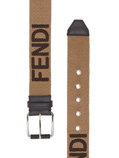 FENDI logo-print belt outlook