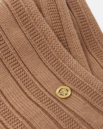 VERSACE Medusa Ribbed Knit Scarf outlook