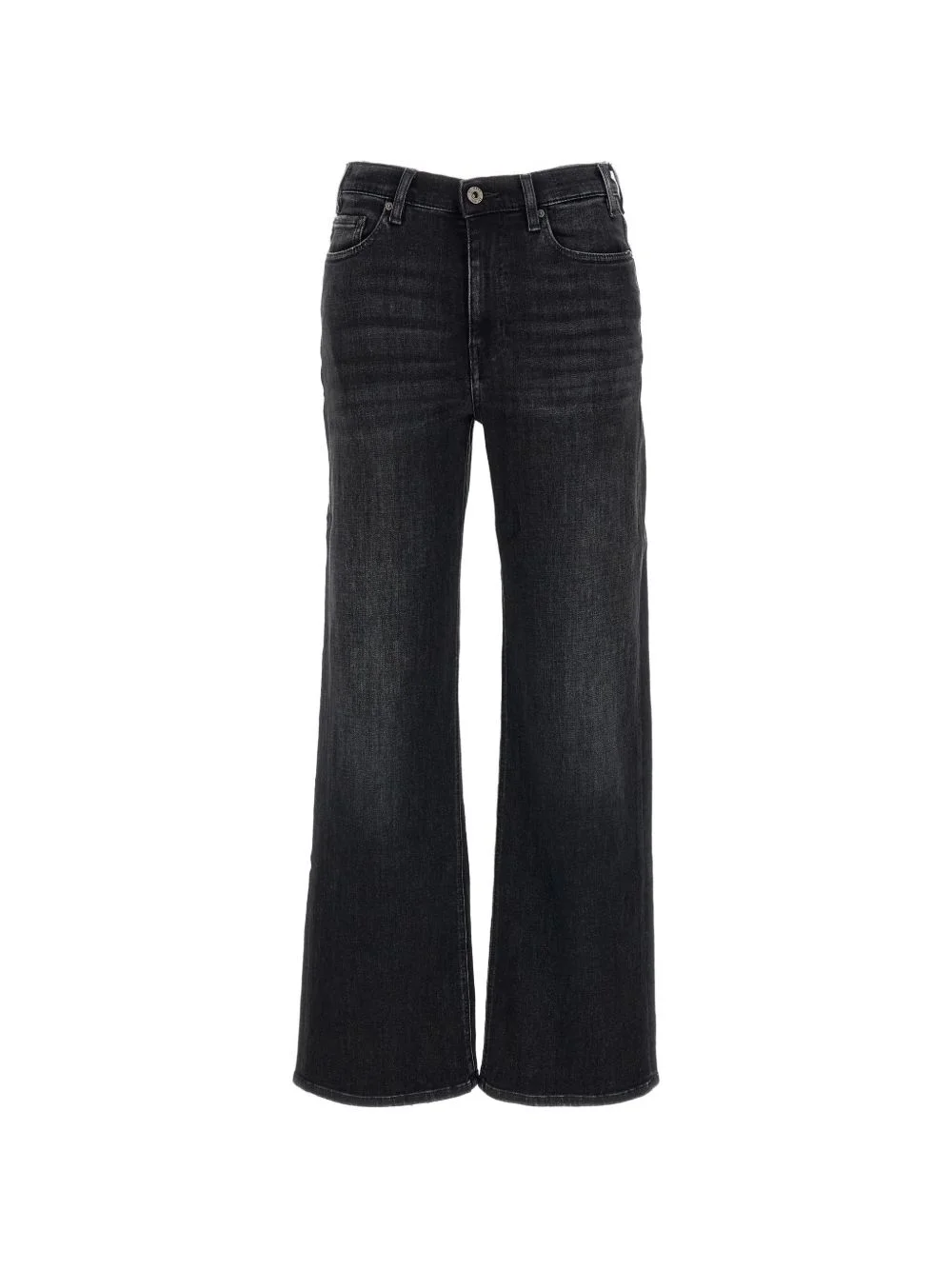 faded-effect wide-leg jeans - 1