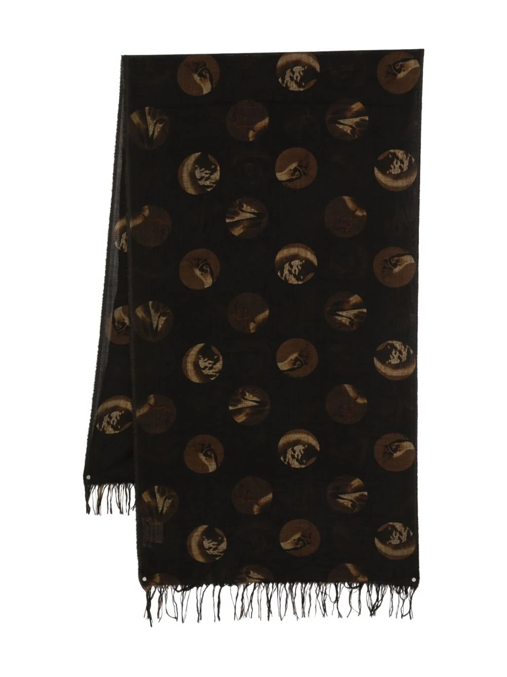 distressed-detail scarf - 1