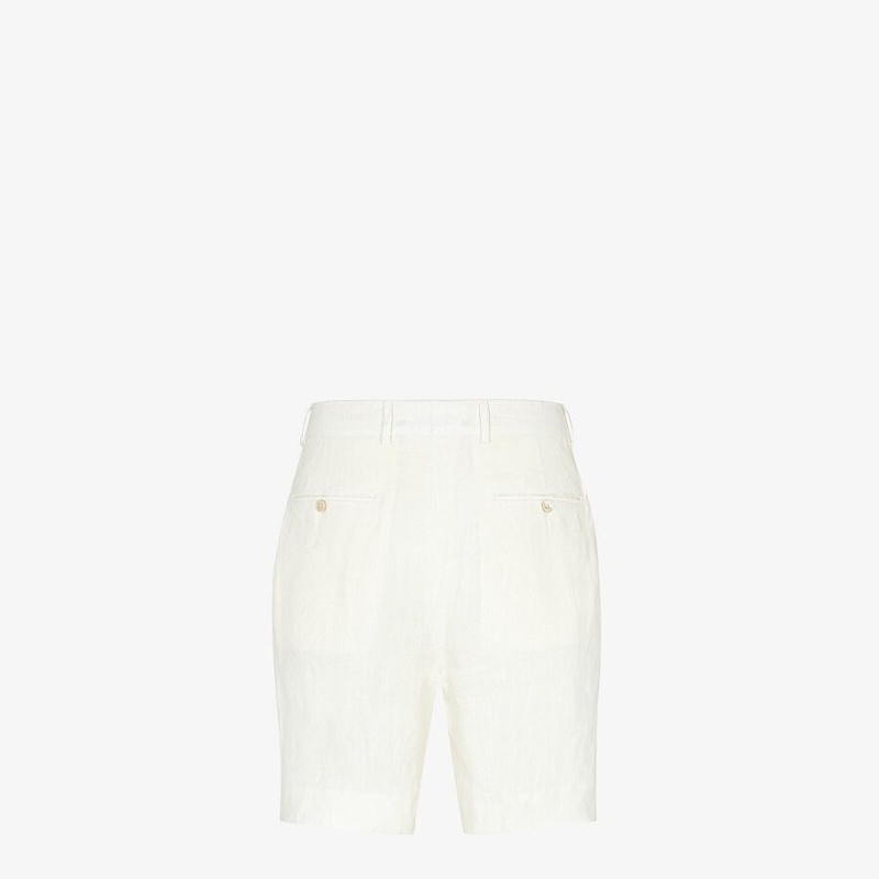 FENDI Natural hemp fabric pants outlook