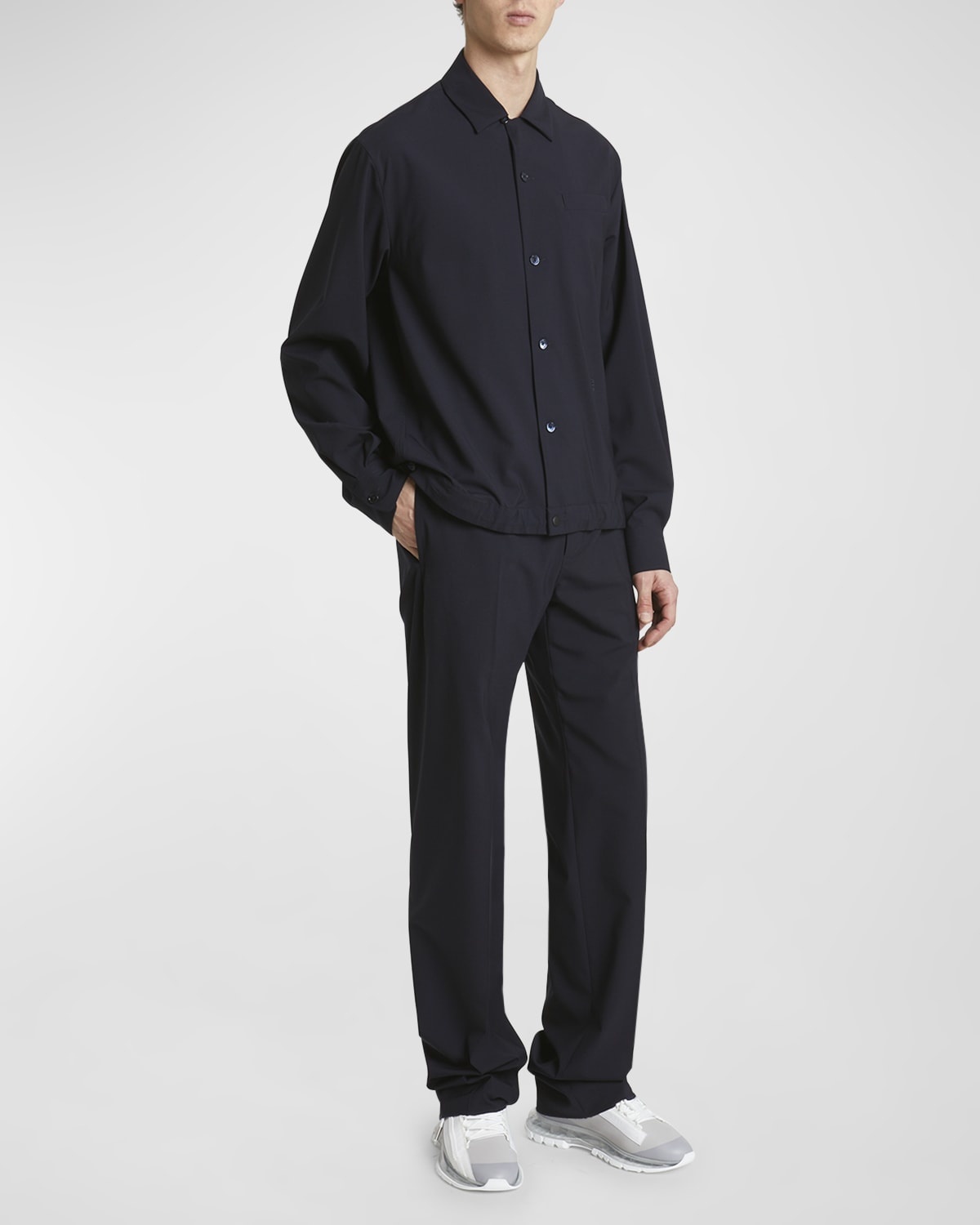 Men's Wool Long-Sleeve 4G Overshirt - 3