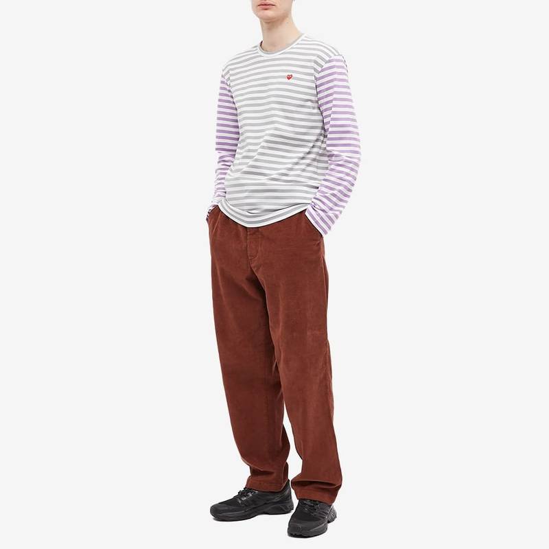 Comme des Garçons PLAY Comme des Garcons Play Long Sleeve Stripe Bi-Colour Tee outlook