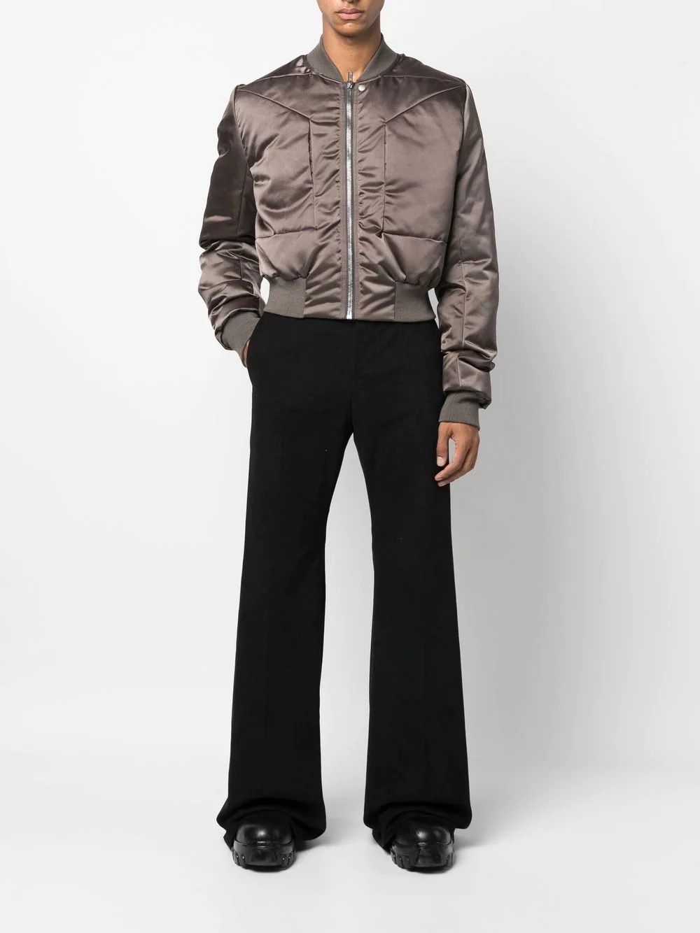 cropped bomber jacket - 2