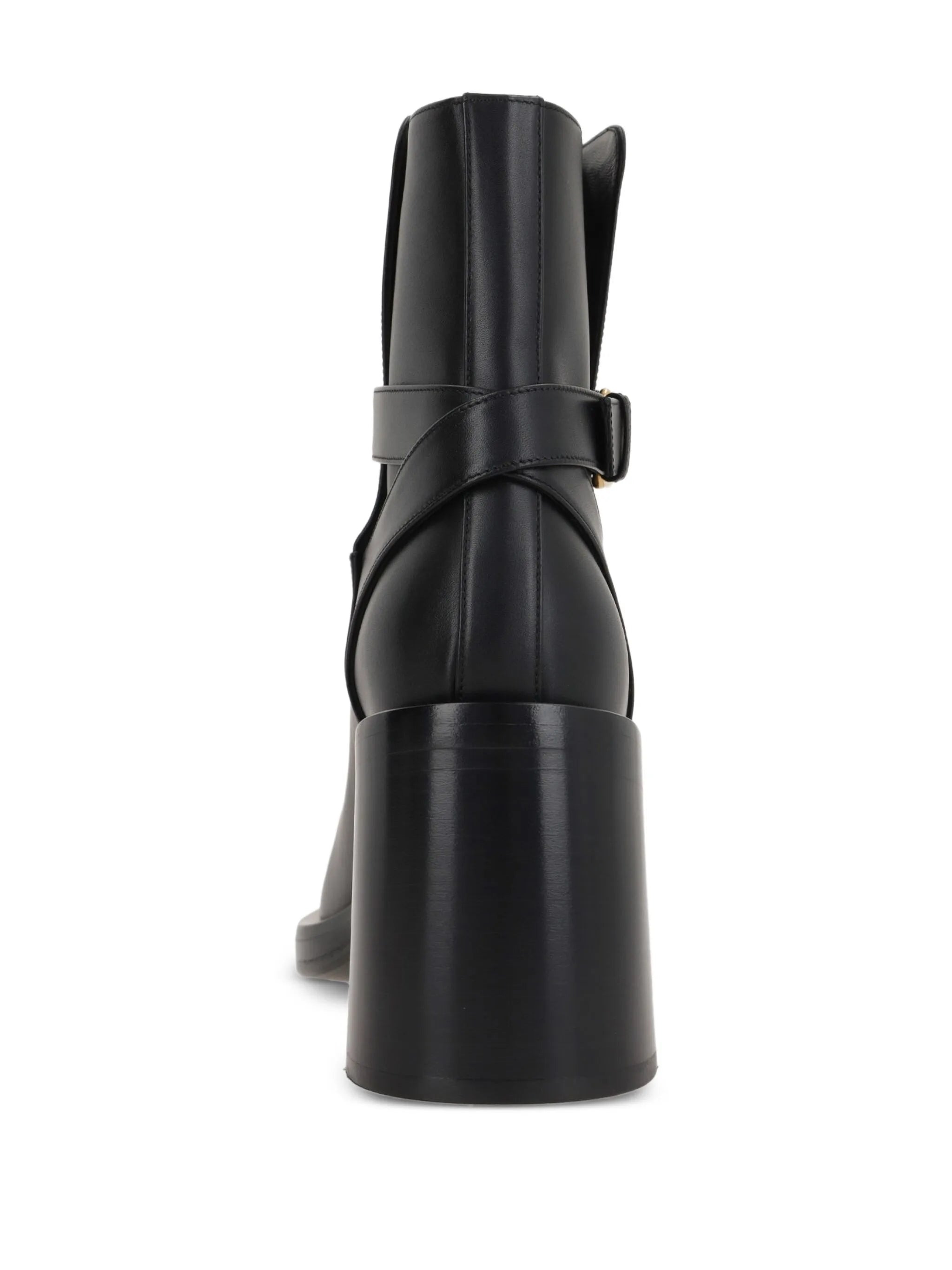 70mm buckle-strap logo boots - 3