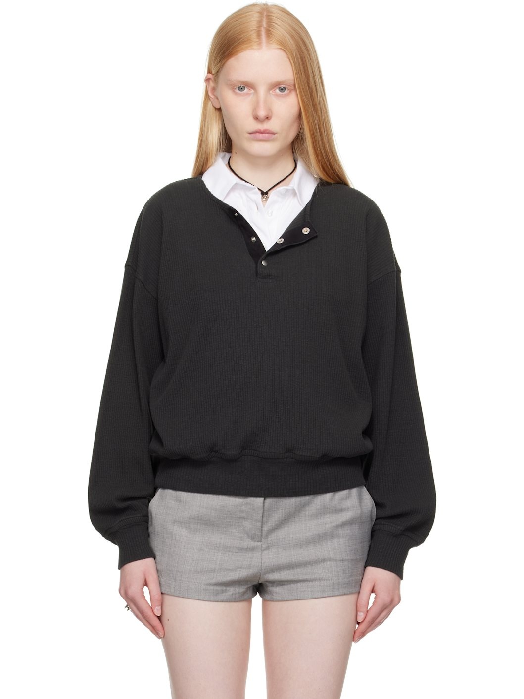Gray Balloon Sweatshirt - 1