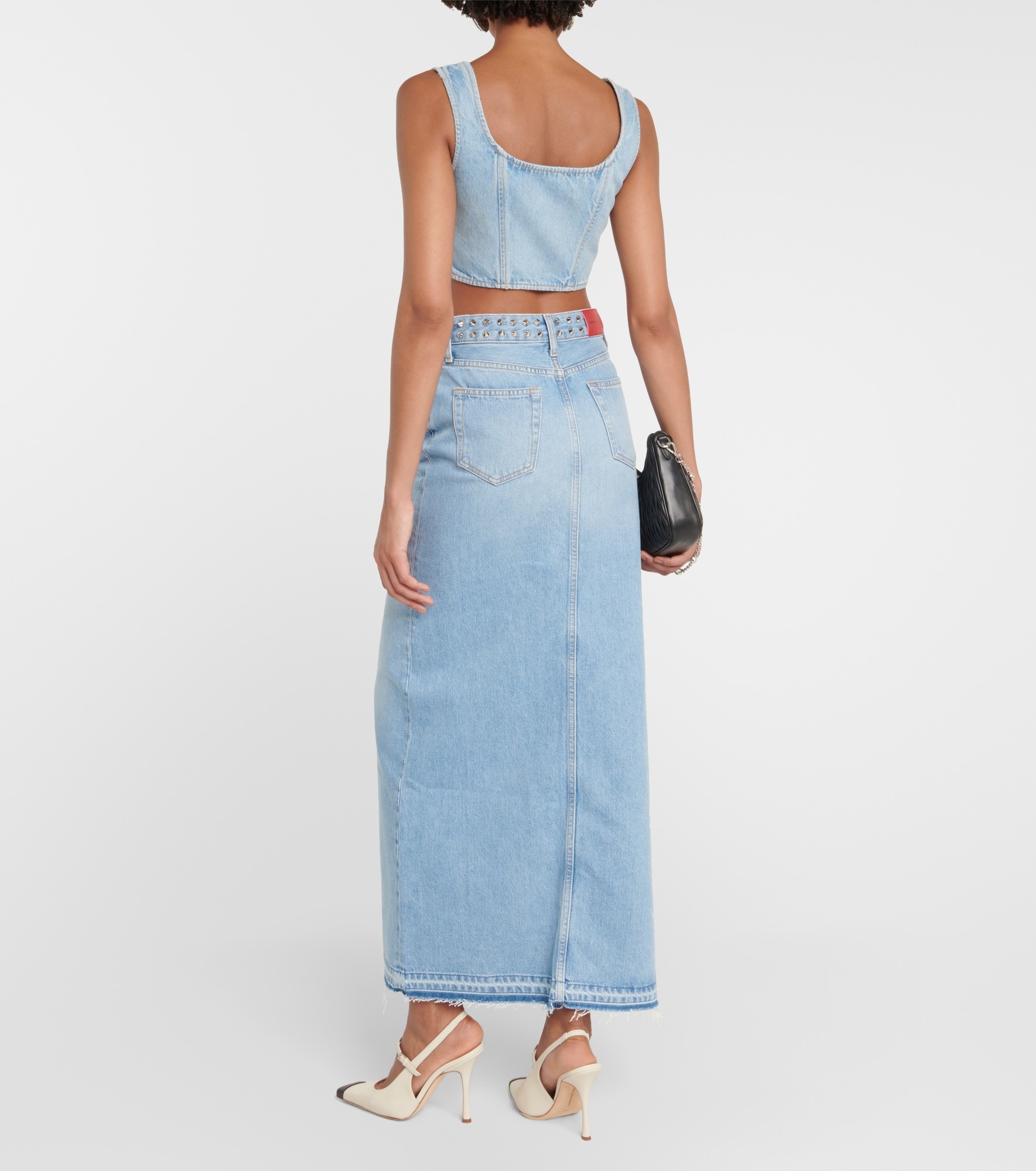 Denim crop top - 3