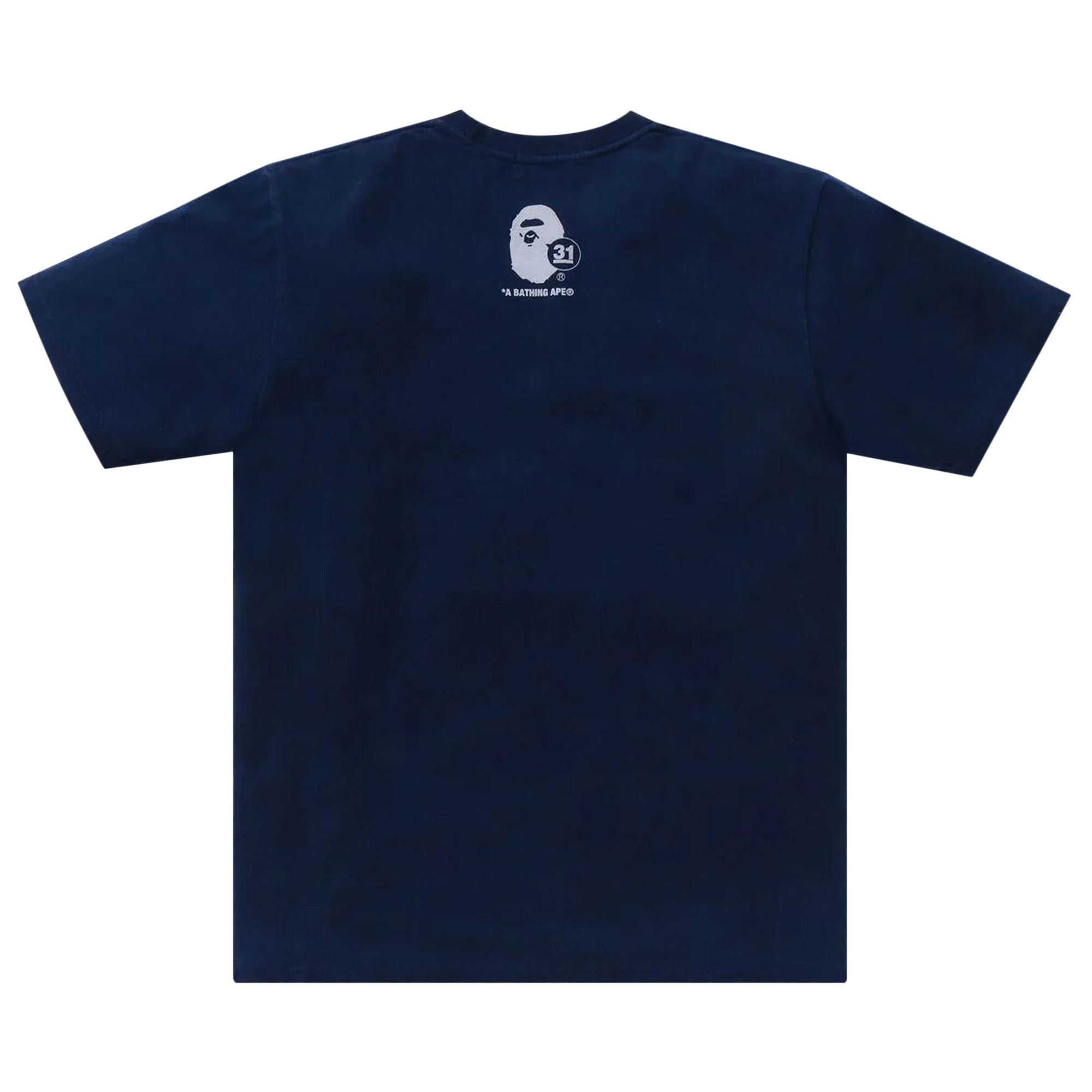 BAPE A Bathing Ape 31st Anniv. Ape Head Tee 'Indigo' - 2