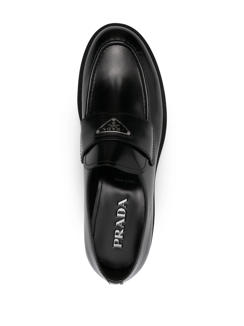 Prada 50mm Chocolate Loafers outlook