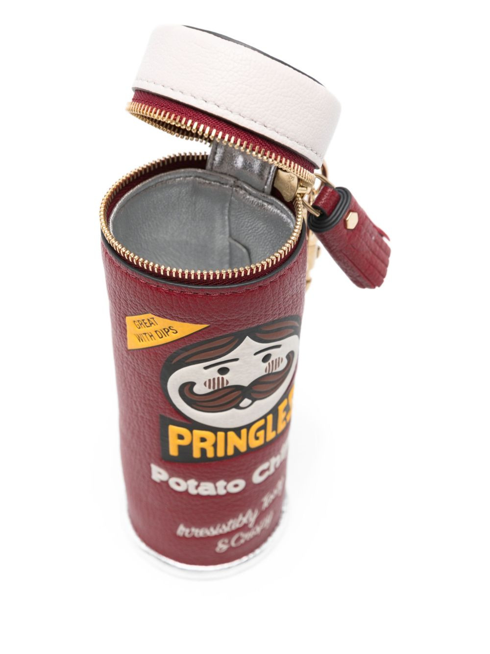 pringles-print zip-top purse - 3
