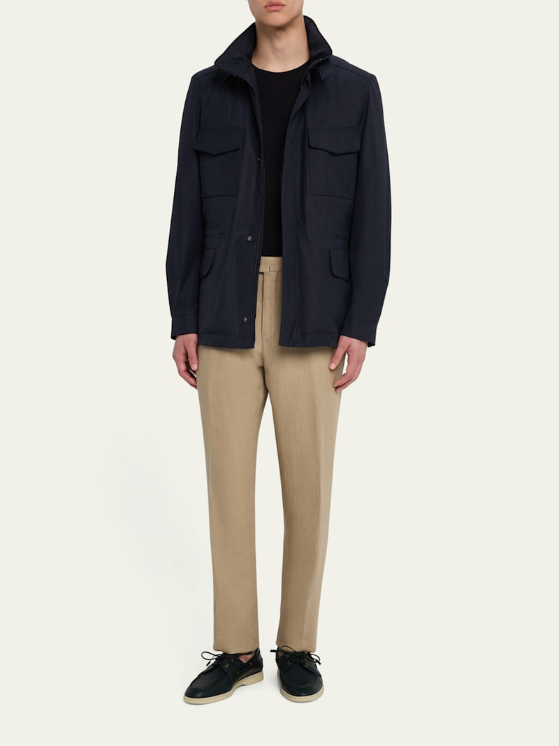 Loro Piana Men's Mazzorbo Silk and Cotton Crewneck T-Shirt outlook