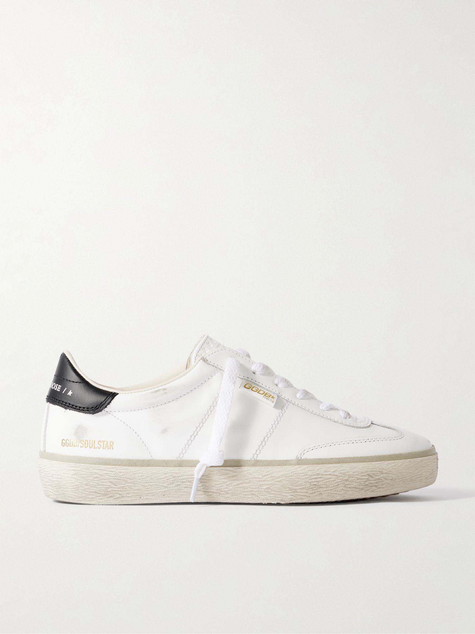 Soul-Star distressed leather sneakers White - 1