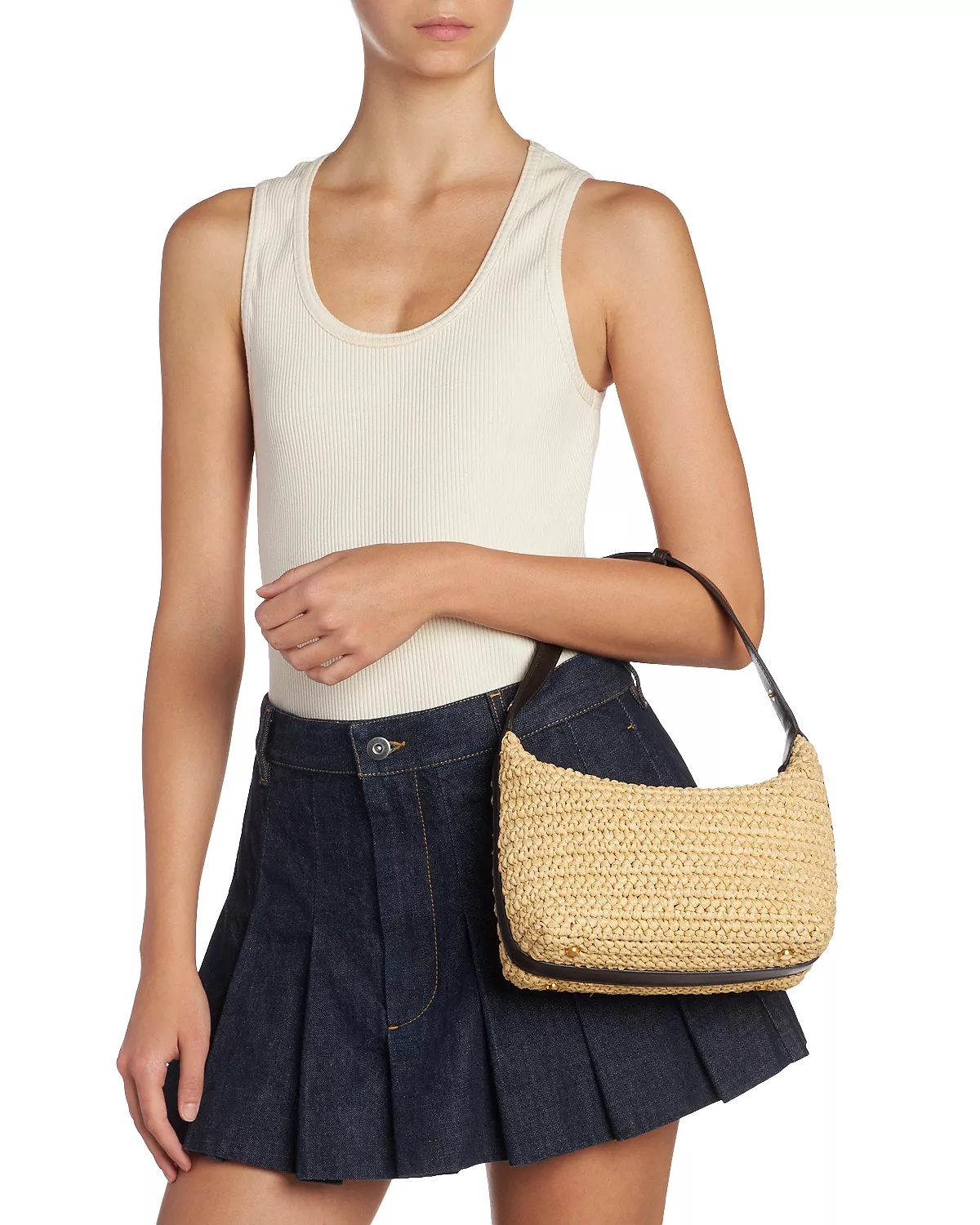 Wallace Raffia Mini Shoulder Bag - 2