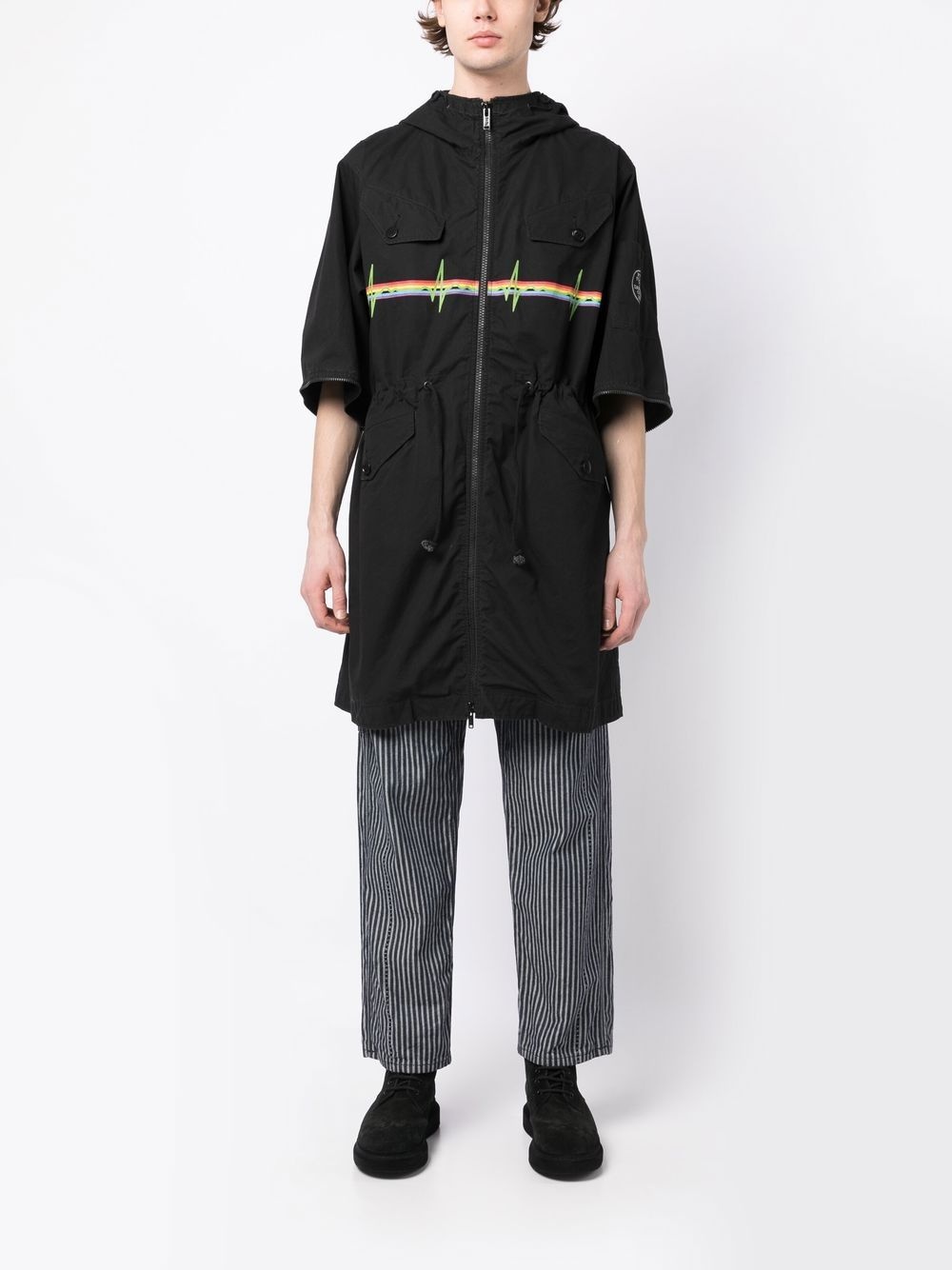 GRAPHIC-PRINT HOODED PARKA - 2