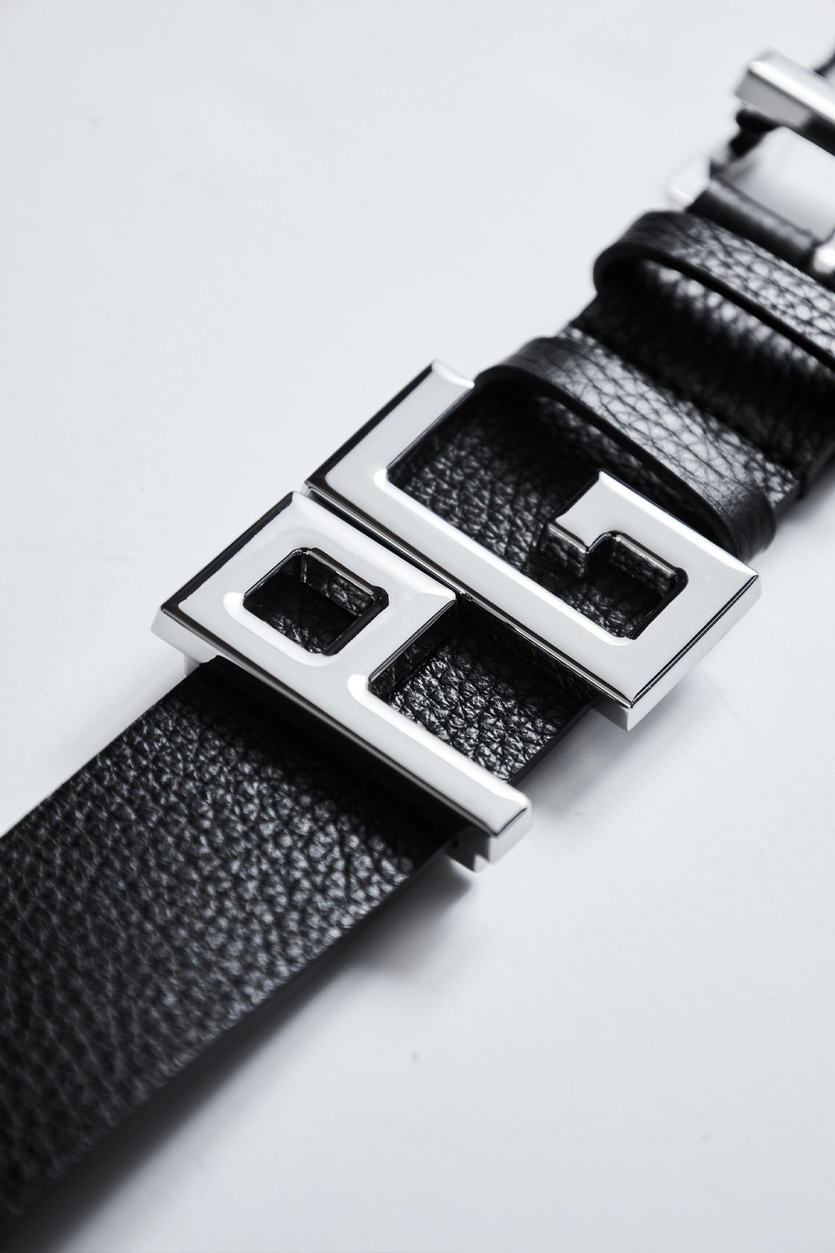 Jean Paul Gaultier Calfskin Leather Belt With "JPG" Metal Letters - 3
