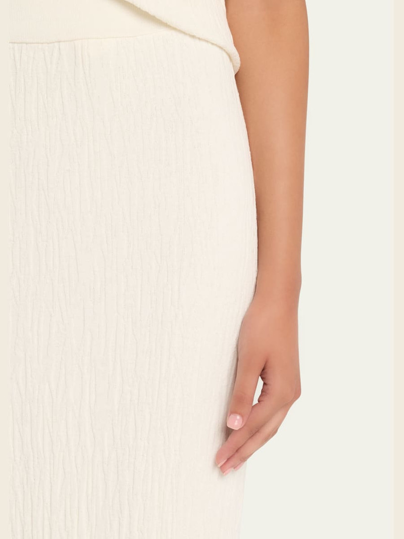 ANNA QUAN Josephine Textured Pull-On Skirt outlook