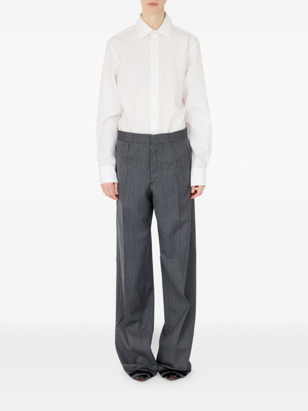 wide-leg tailored trousers - 2