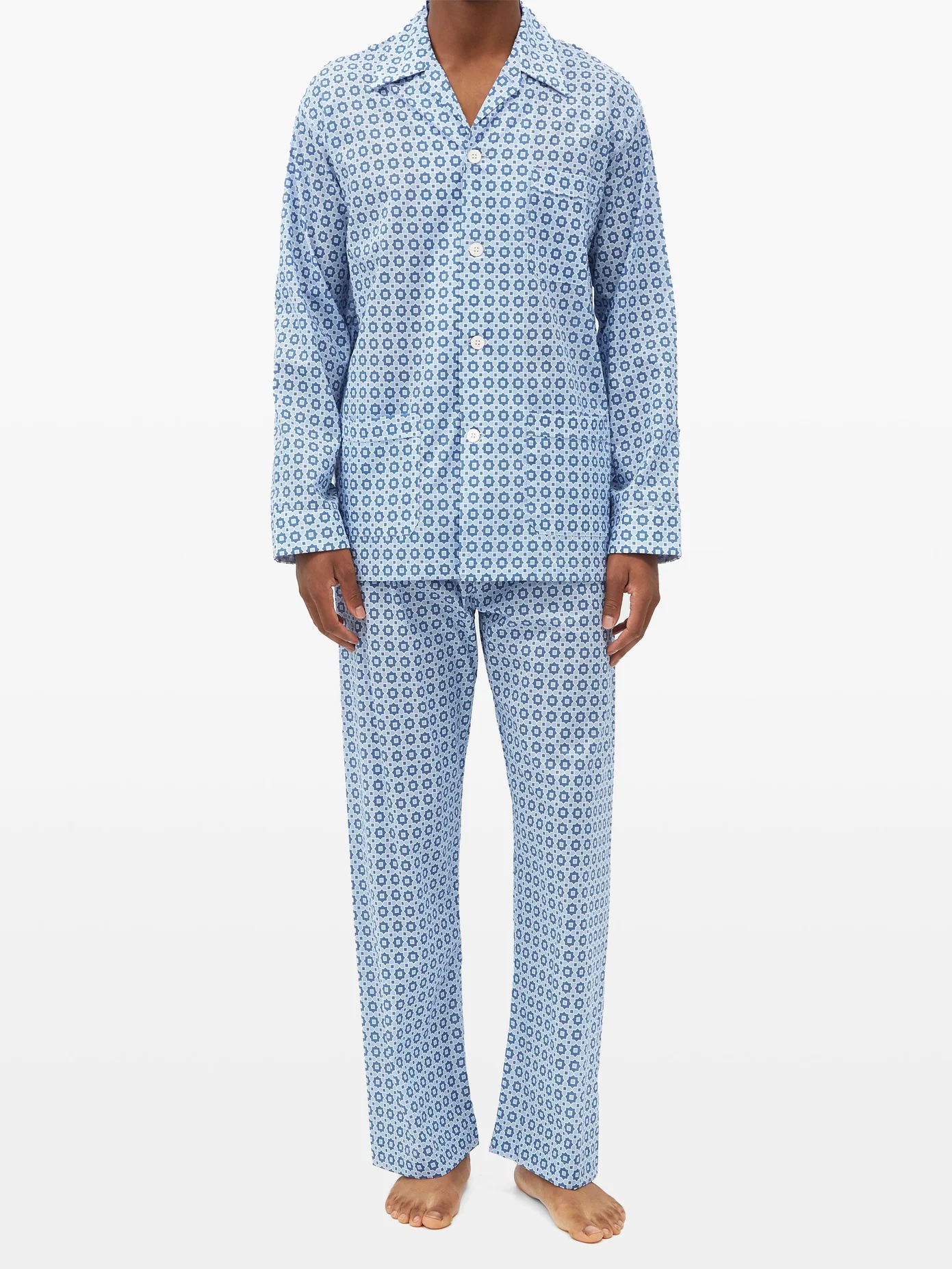 Ledbury geometric-print cotton pyjamas - 2