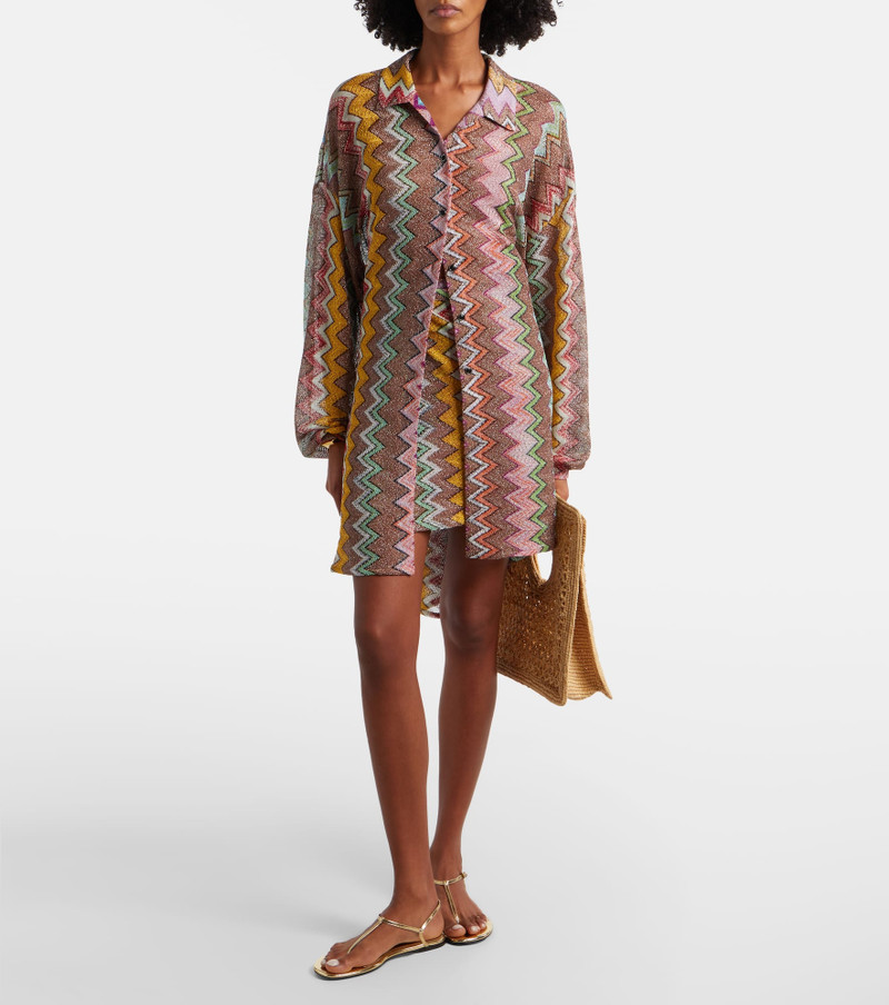 Missoni Zig Zag lamé shirt outlook