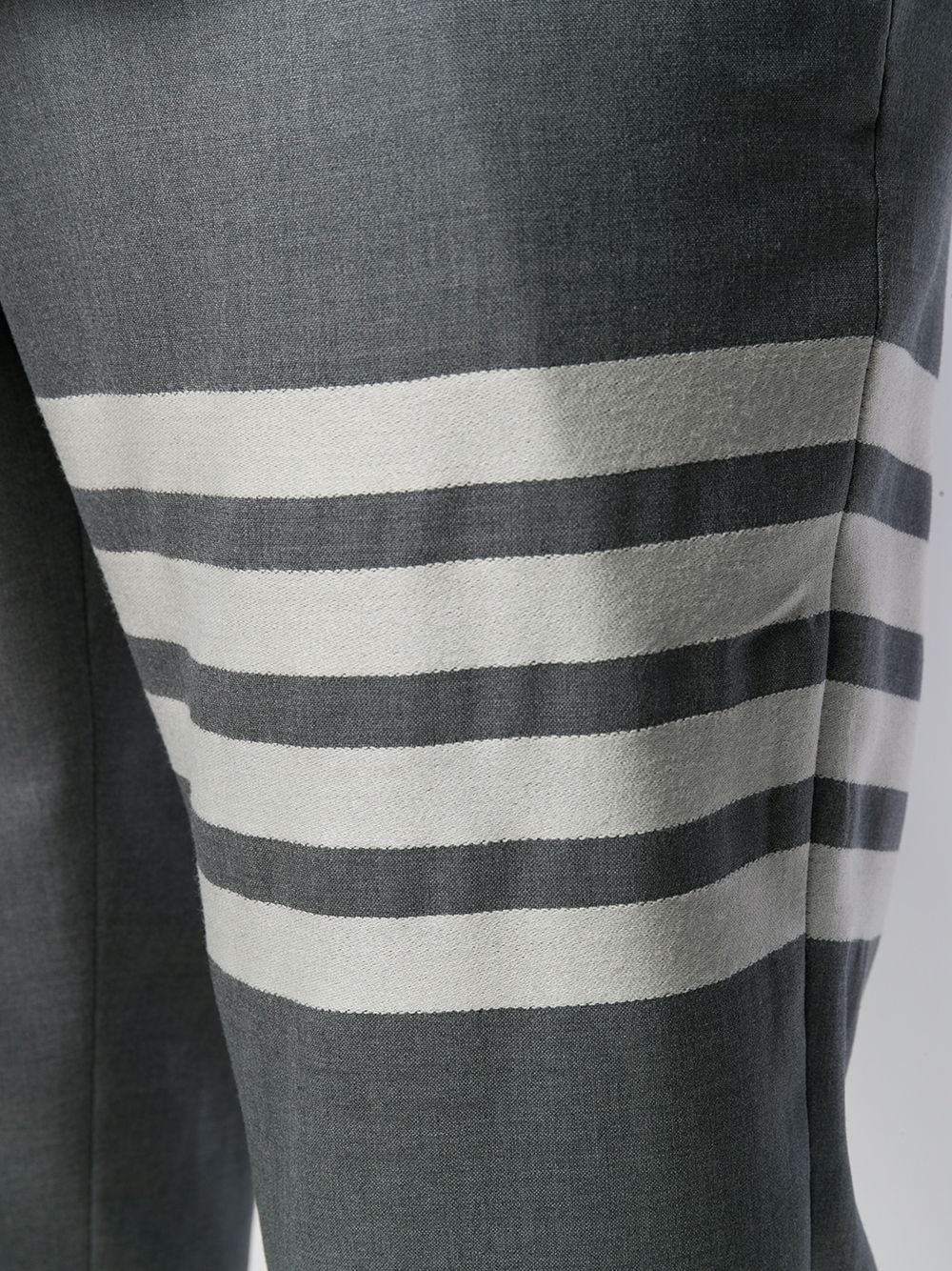 plain weave suiting track pants - 5