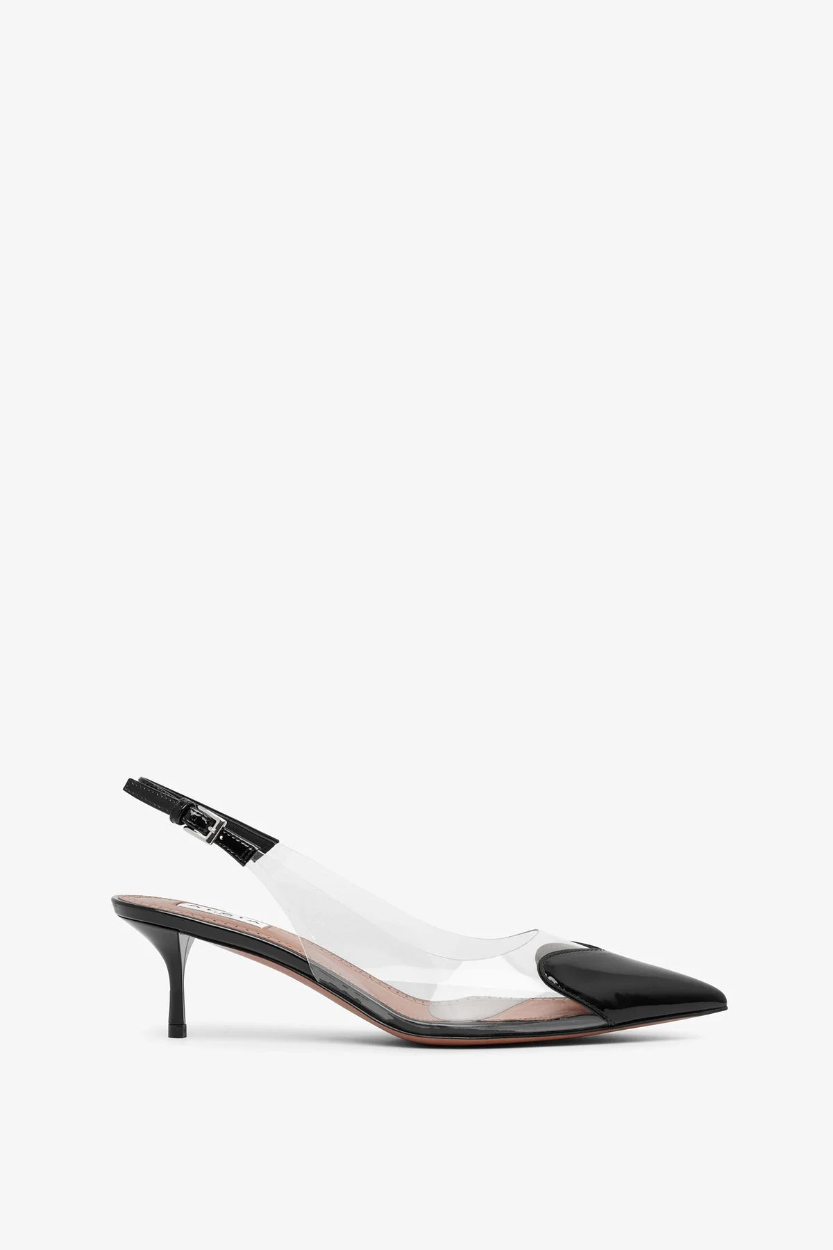 Coeur 55 black patent slingbacks - 1