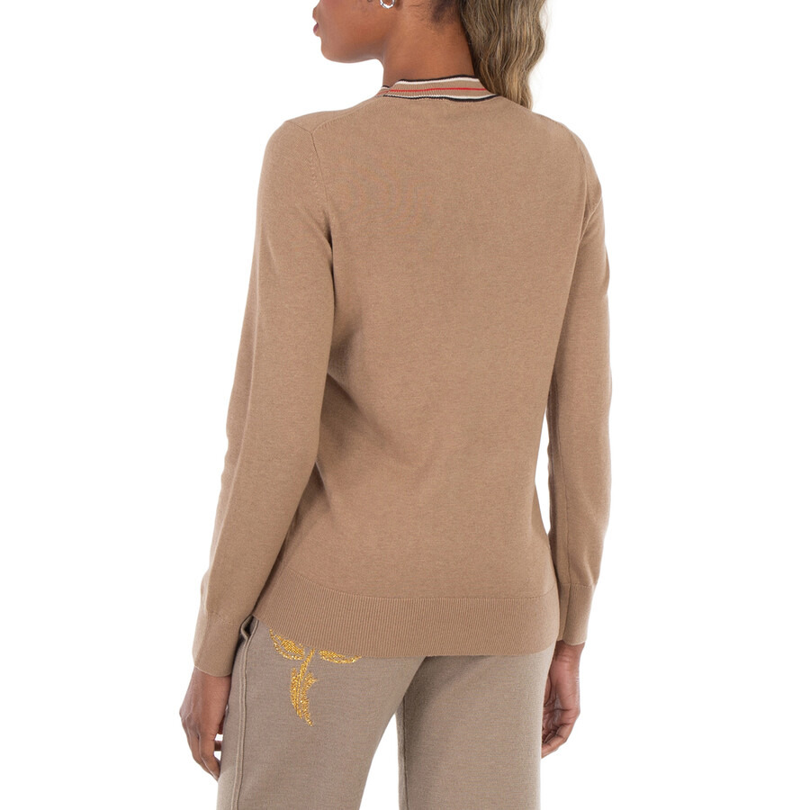 Burberry Striped Detailed Crewneck Cashmere Jumper - 5